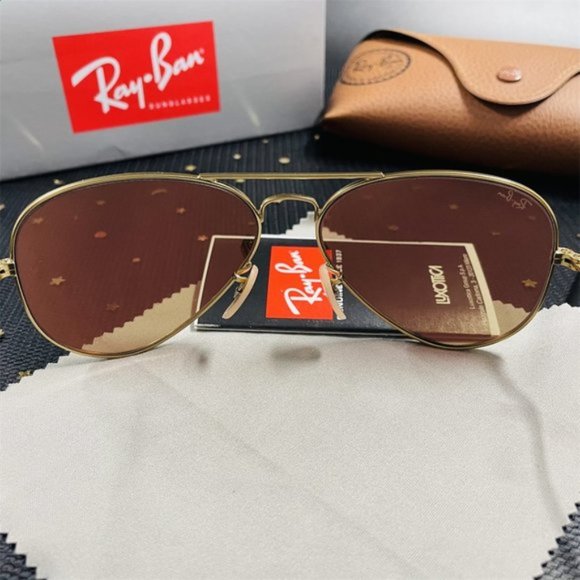 Ray-Ban aviator pink glitter sunglasses RB3025 58mm